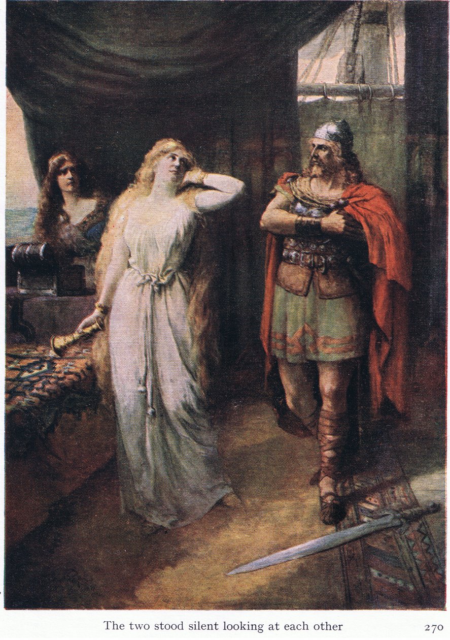 ワーグナーのオペラの物語」（1932年、George Harrap & Co Ltd.発行）の挿絵。 作： フェルディナンド・レッケ