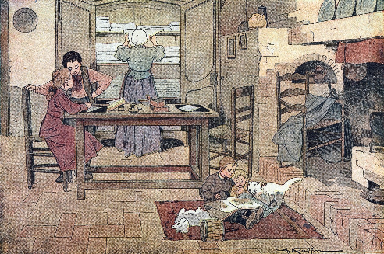 在宅勤務（宿題、読書、家事）、Imagier de l