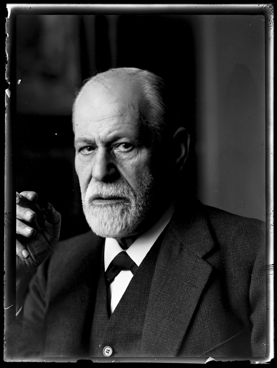 ジークムント・フロイト（1856-1939）の写真 作： フェルディナンド・シュムッツァー