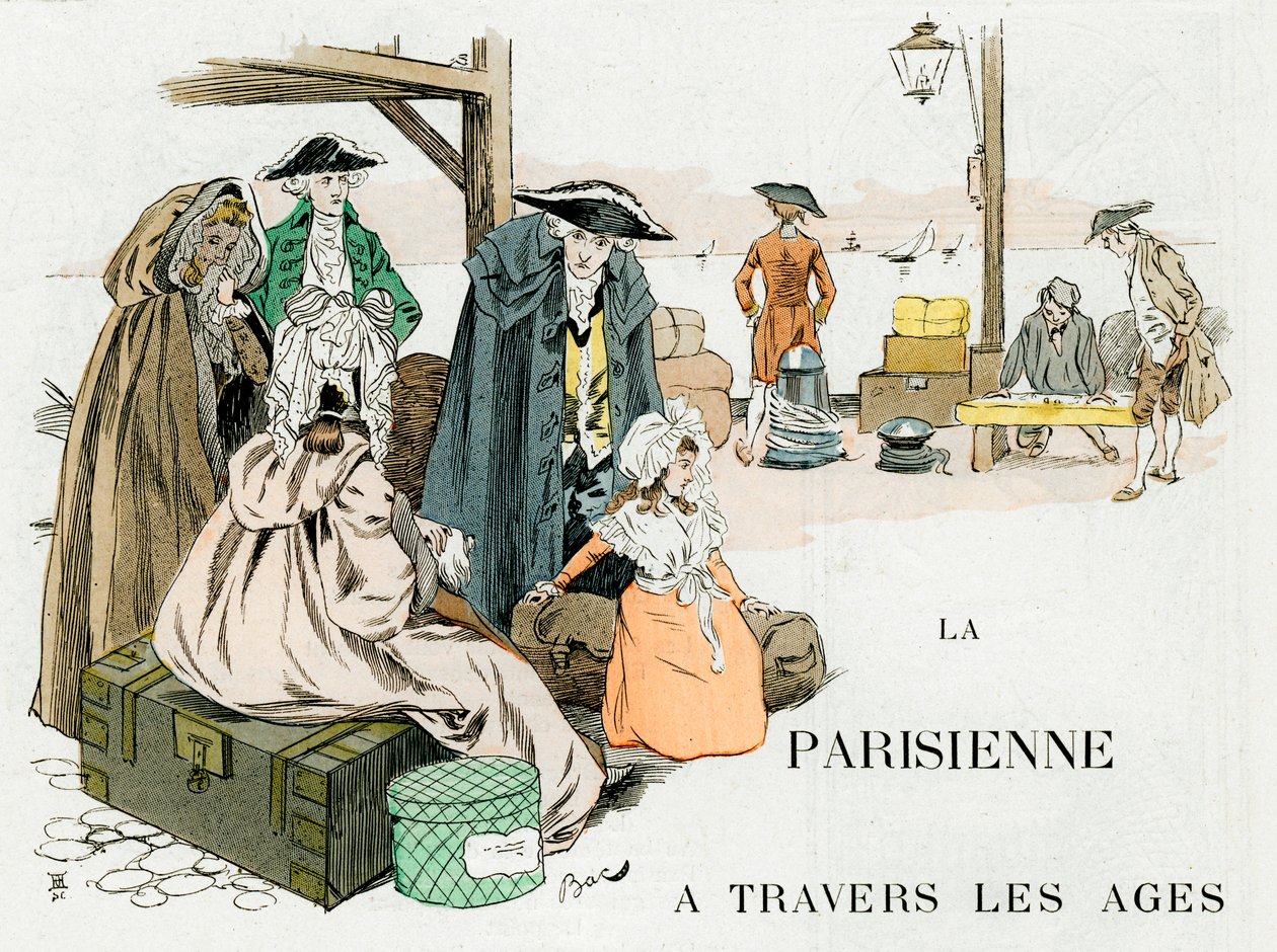 時代を超えたパリの女性、18世紀、c1880-1950。 作： フェルディナンド・ジギスムント・バック