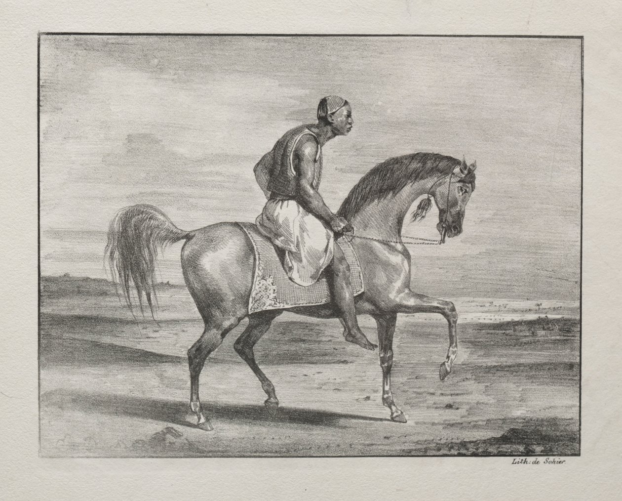 アフリカの乗馬、1823年。 作： フェルディナンド・ビクター・ユージン・ドラクロワ