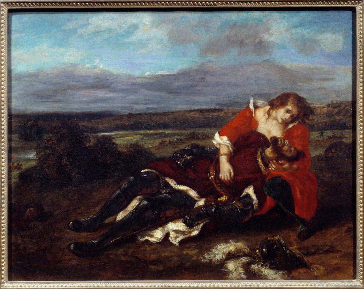 ララの死ウジェーヌ・ドラクロワ（1798-1863）の絵画 作： フェルディナンド・ビクター・ユージン・ドラクロワ