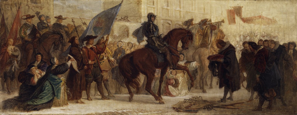 1620 年のホワイト マウンテンでの勝利の後、マクシミリアン 1 世のプラハへの入城 作： パイロットのフェルディナンド