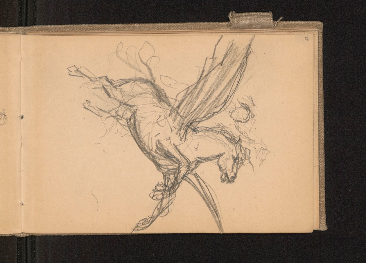 Pegasus mit Reiter im Flug; verso: zusammen mit Karte 18 Notizen zu Farbpreisen 作： フェルディナンド・ルシュチク