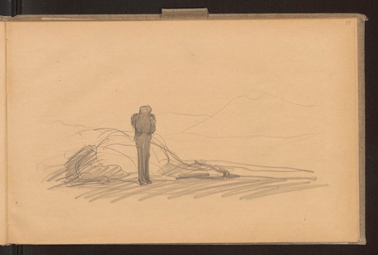 Recto: Tod des Pegasus; Verso: detaillierte Farbanmerkungen 作： フェルディナンド・ルシュチク