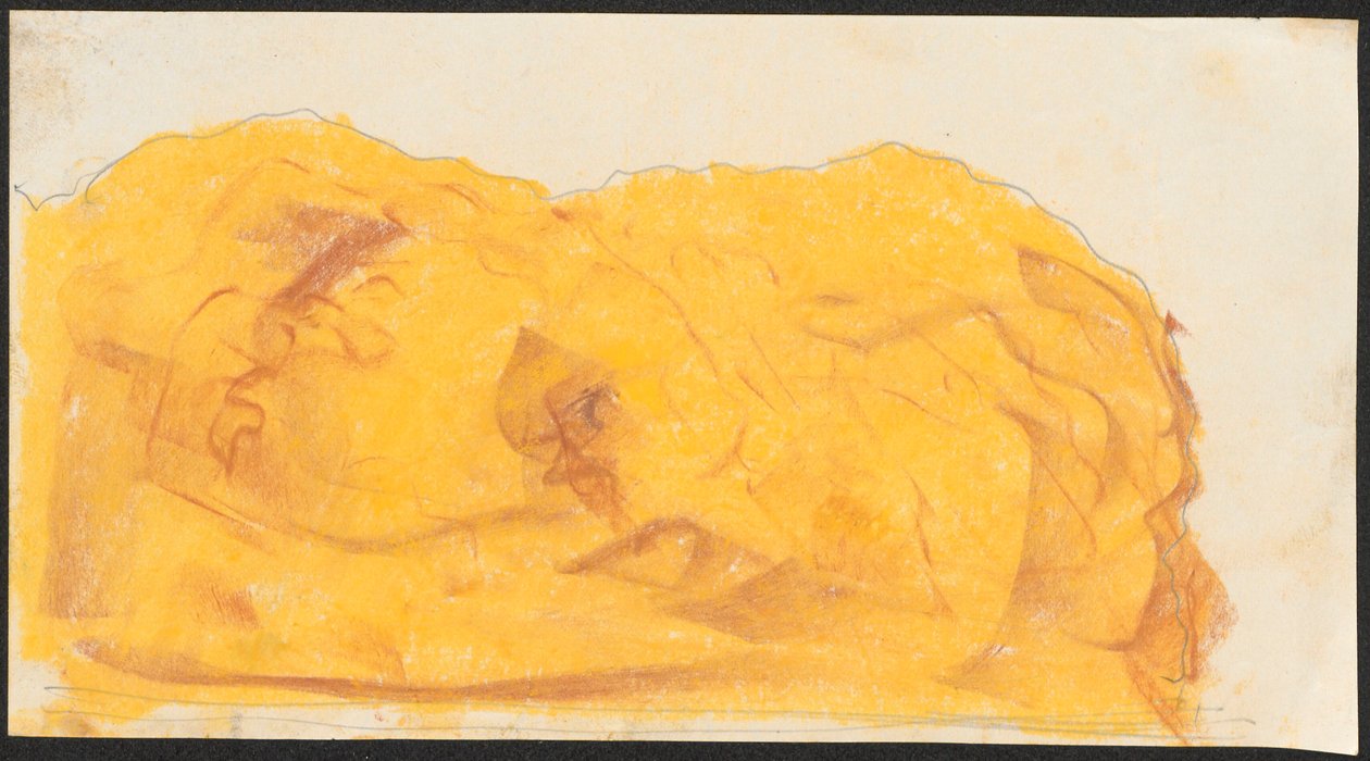 Skizze eines Felsens, lose im Skizzenbuch 1912/II 作： フェルディナンド・ルシュチク