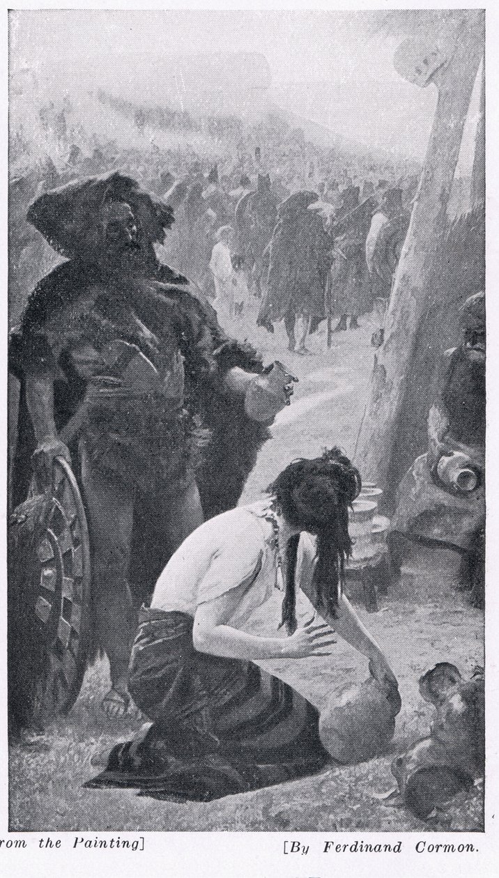 陶器、「ハッチンソンの国家の歴史」、1910年頃のイラスト 作： フェルナン・コルモン