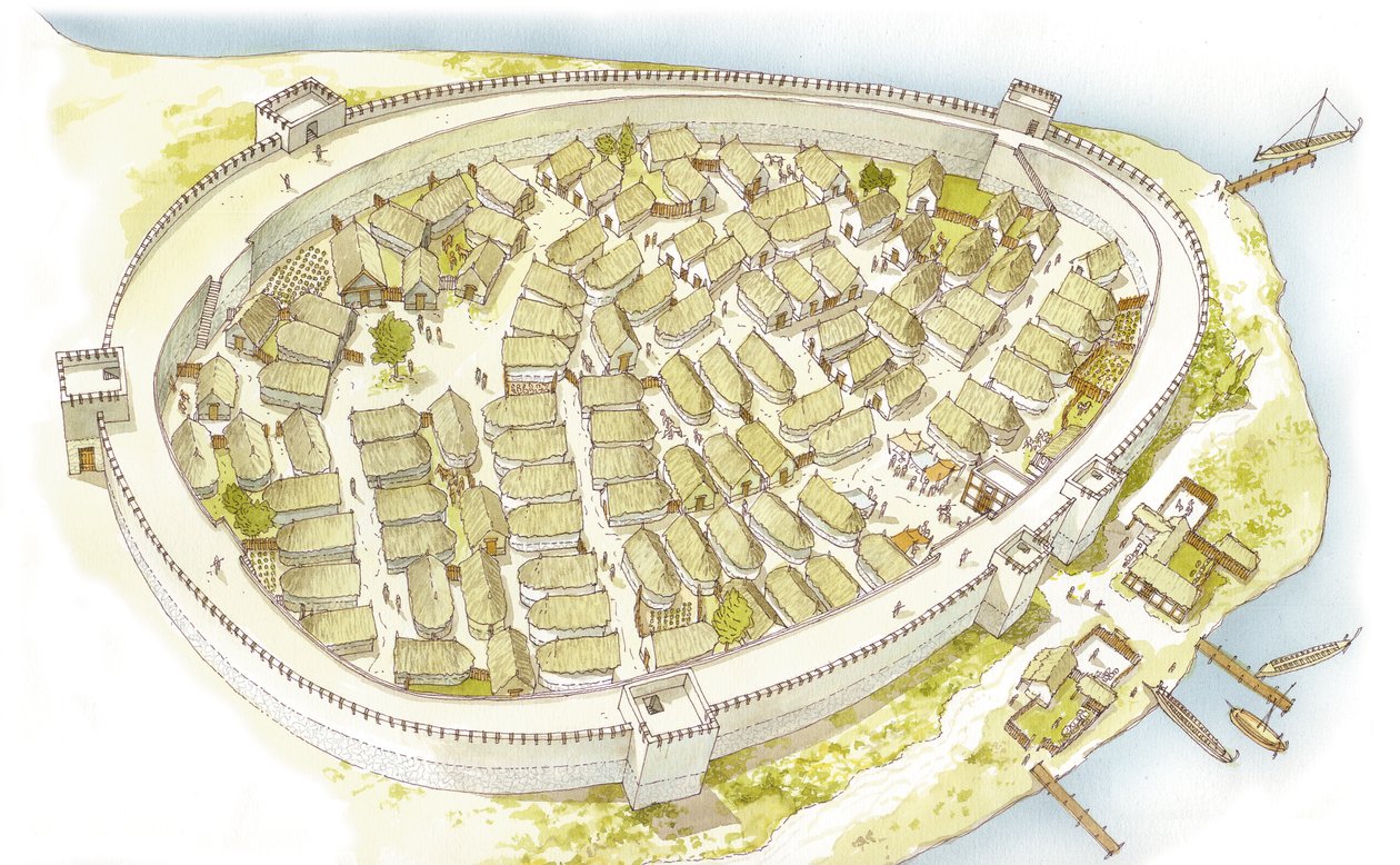 ギリシャ。ポリス（市）8世紀。復興 作： フェルナンド・アズナー・シナモール