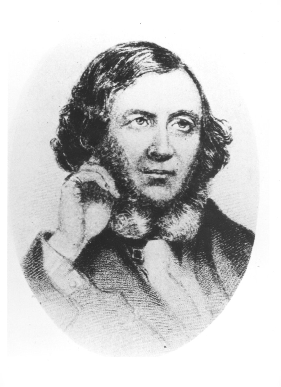 ロバート・ブラウニングの肖像（1812-89）1859 作： フィールドタルフォード