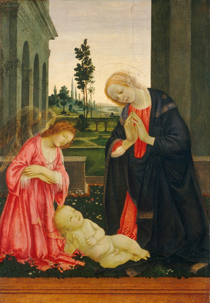 子供の崇拝、c。 14751480。 作： フィリッピーノリッピ
