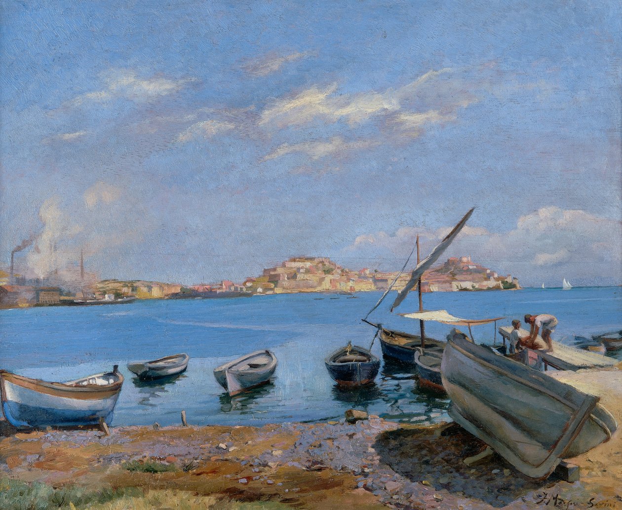 Portoferraio visto de San Giovanni 作： フィリッポ・マルフォリ・サヴィーニ