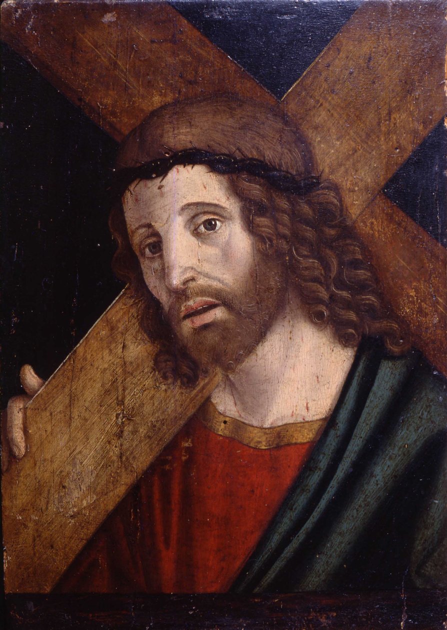 十字架を背負ったキリスト、c. 1500 作： フィリッポ・マッゾラ