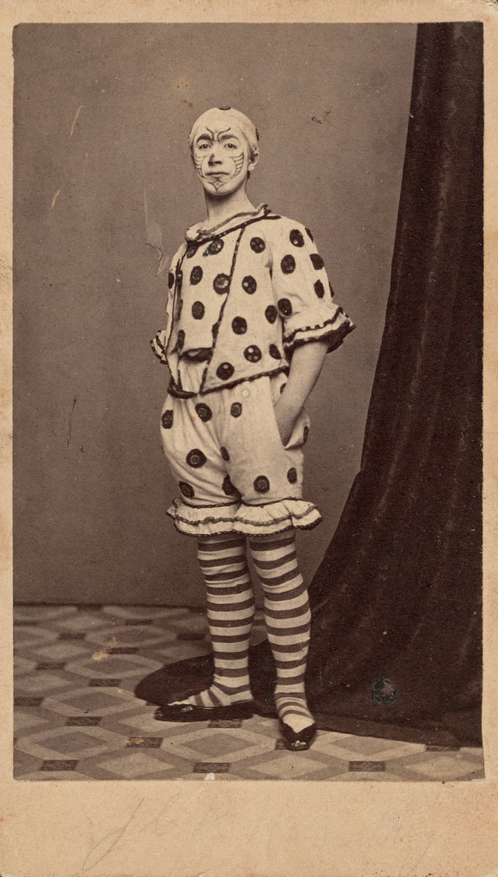 道化師の肖像,c.1863年（写真） 作： フィッシャー・ブラザーズ