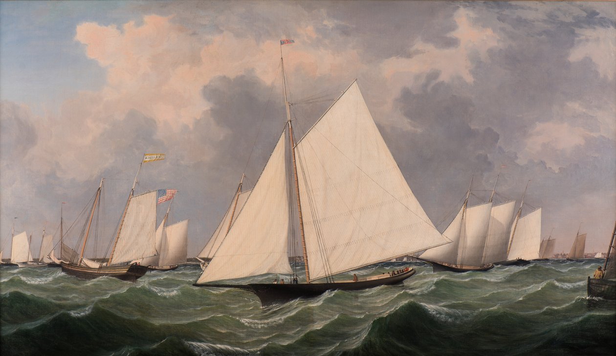 ニューヨークヨットクラブレガッタ、1856 作： フィッツ・ヘンリー・レーン