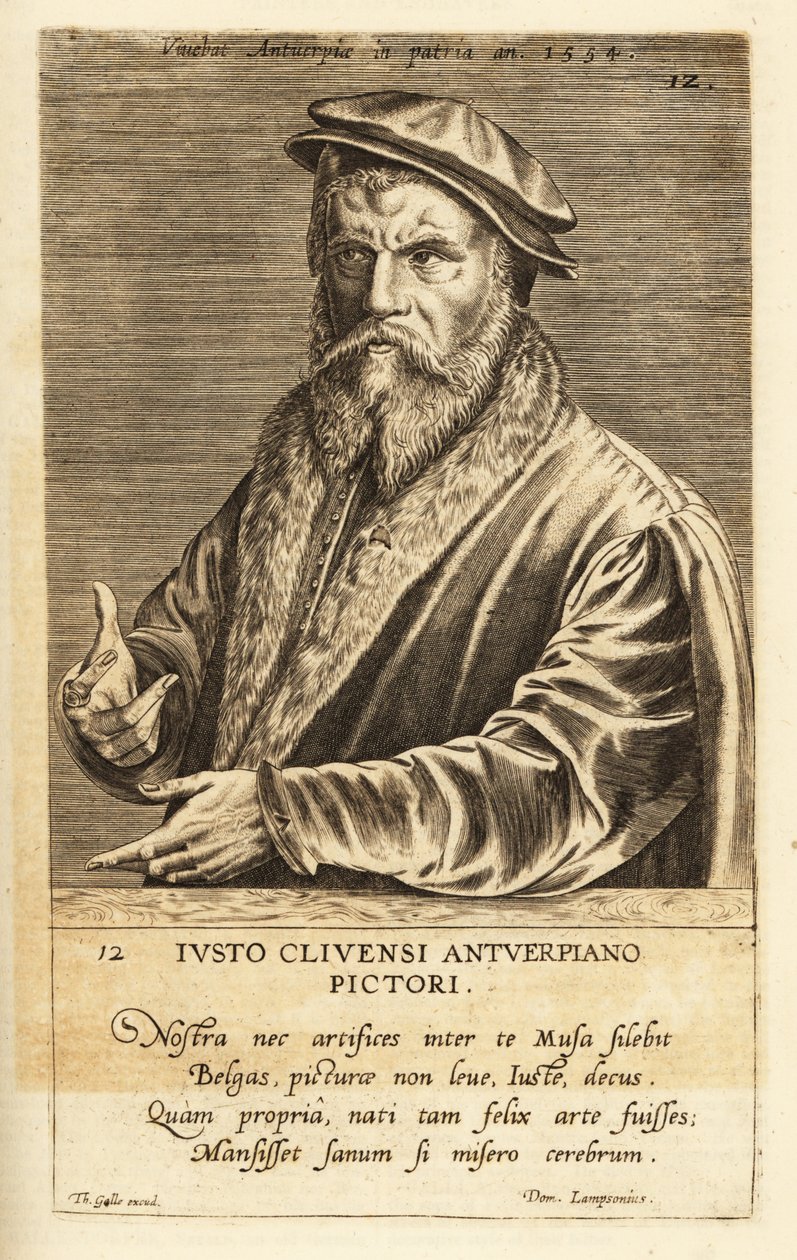 アントワープで活躍したフランドルの画家、ヨース・ファン・クレーヴの肖像（1485-1540年頃 作： フランドルの学校