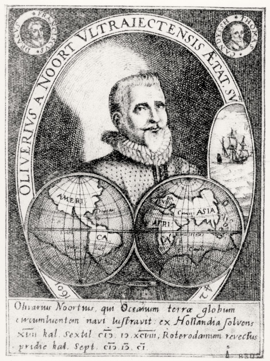 42歳のオリバー・ノート（1558-1627）の肖像 作： フランドルの学校