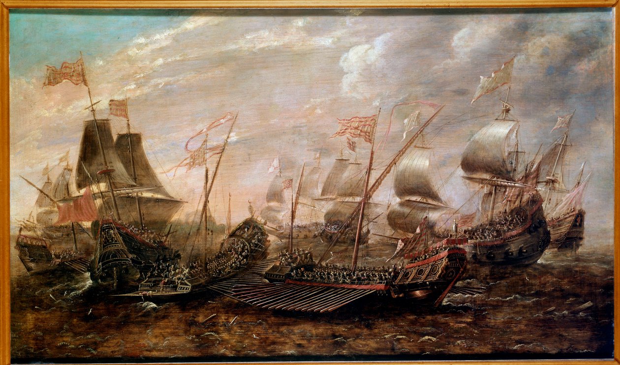無敵のアルマダ 1588年8月、スペインのアルマダがイギリス艦隊に敗北した海戦、フランドル派 作： フランドルの学校