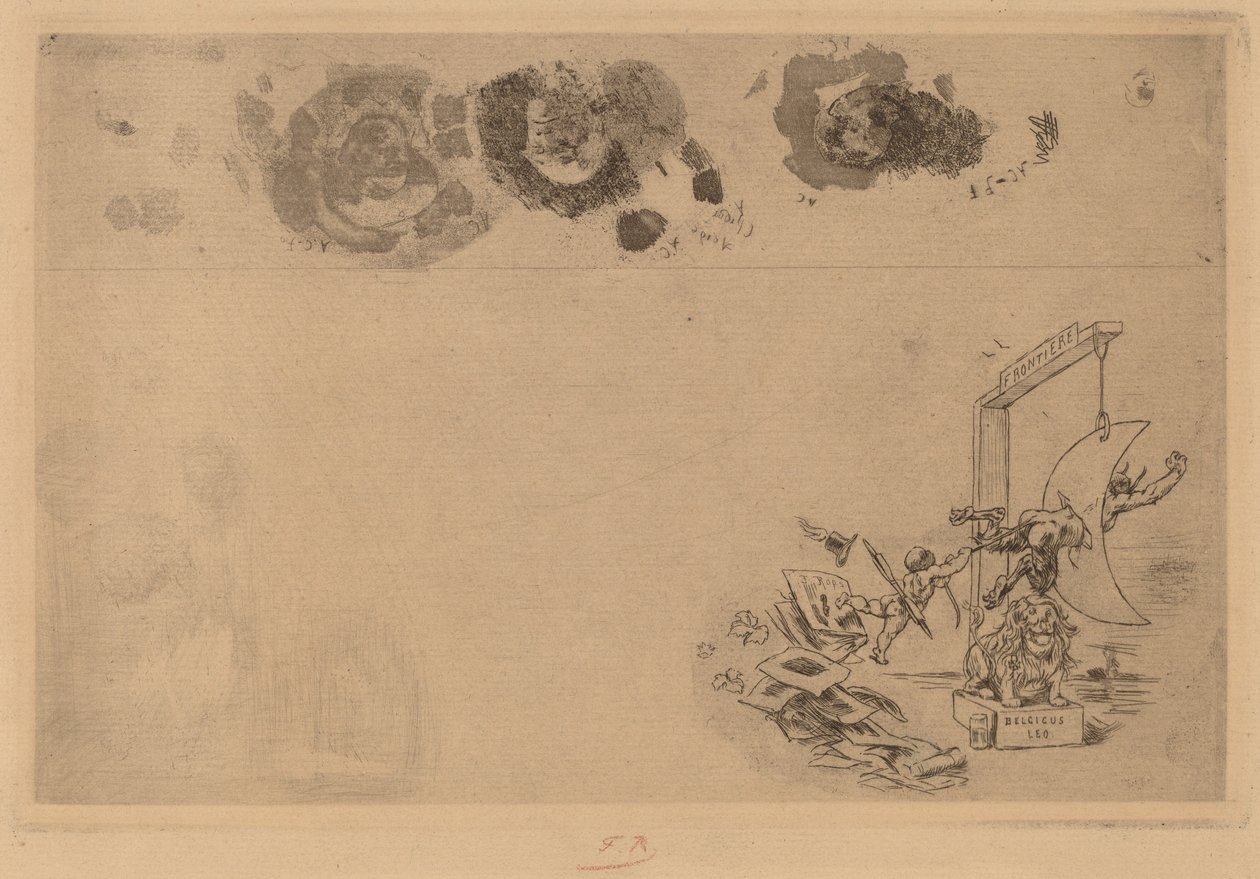 Belgian Border, Bill of Disorder (Frontiere de Belgique. Billet a Desordre) 作： フェリシアン・ロップス