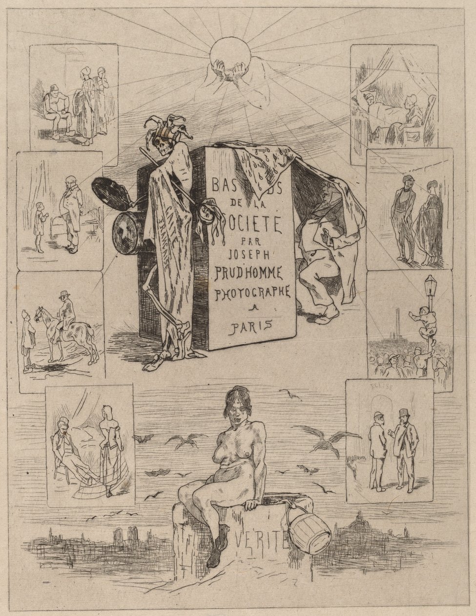 口絵: The Dregs of Society (Las bas-fonds de la societe) 作： フェリシアン・ロップス