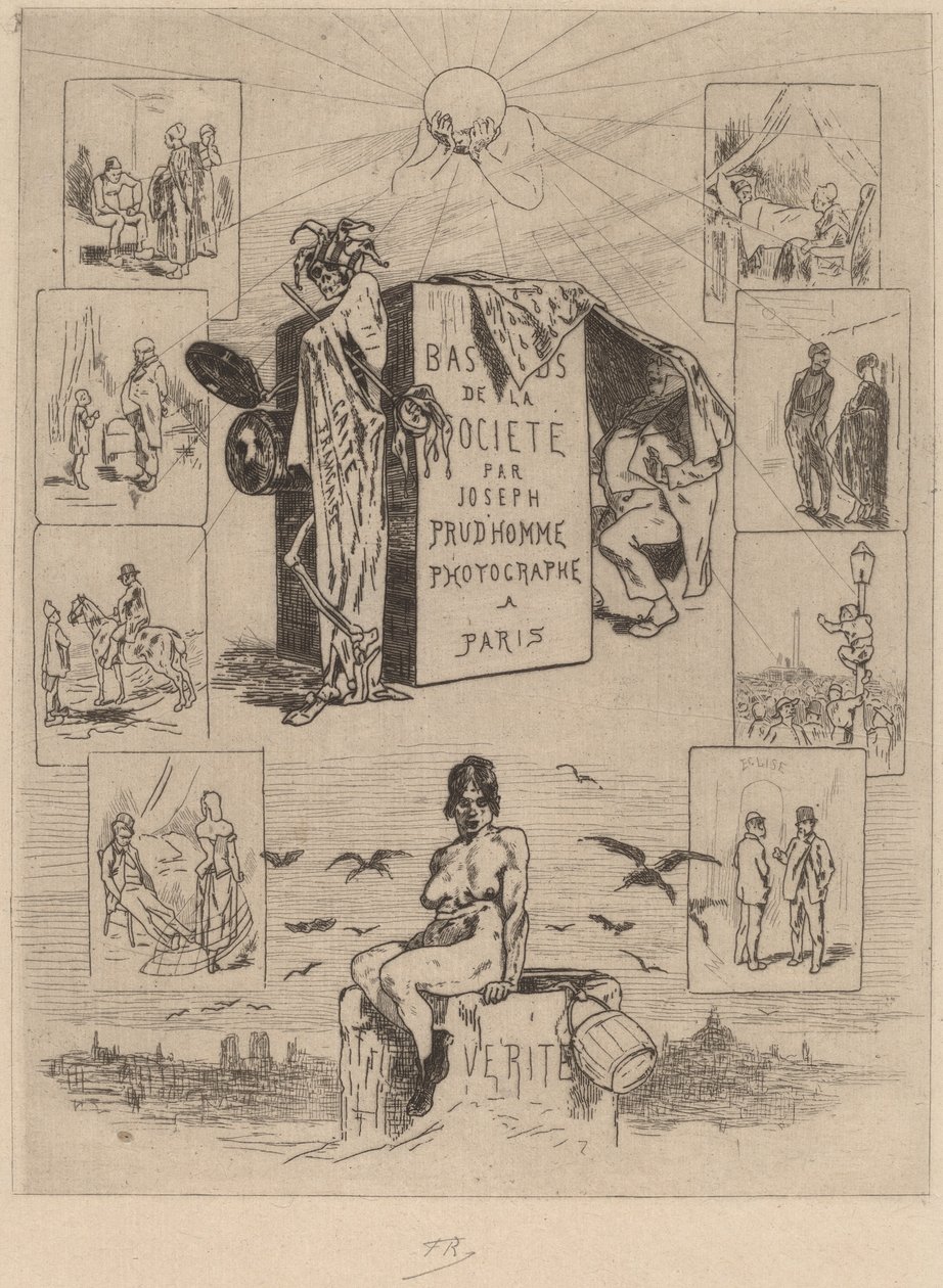 口絵: The Dregs of Society Les bas-fonds de la societe、1864年。 作： フェリシアン・ロップス
