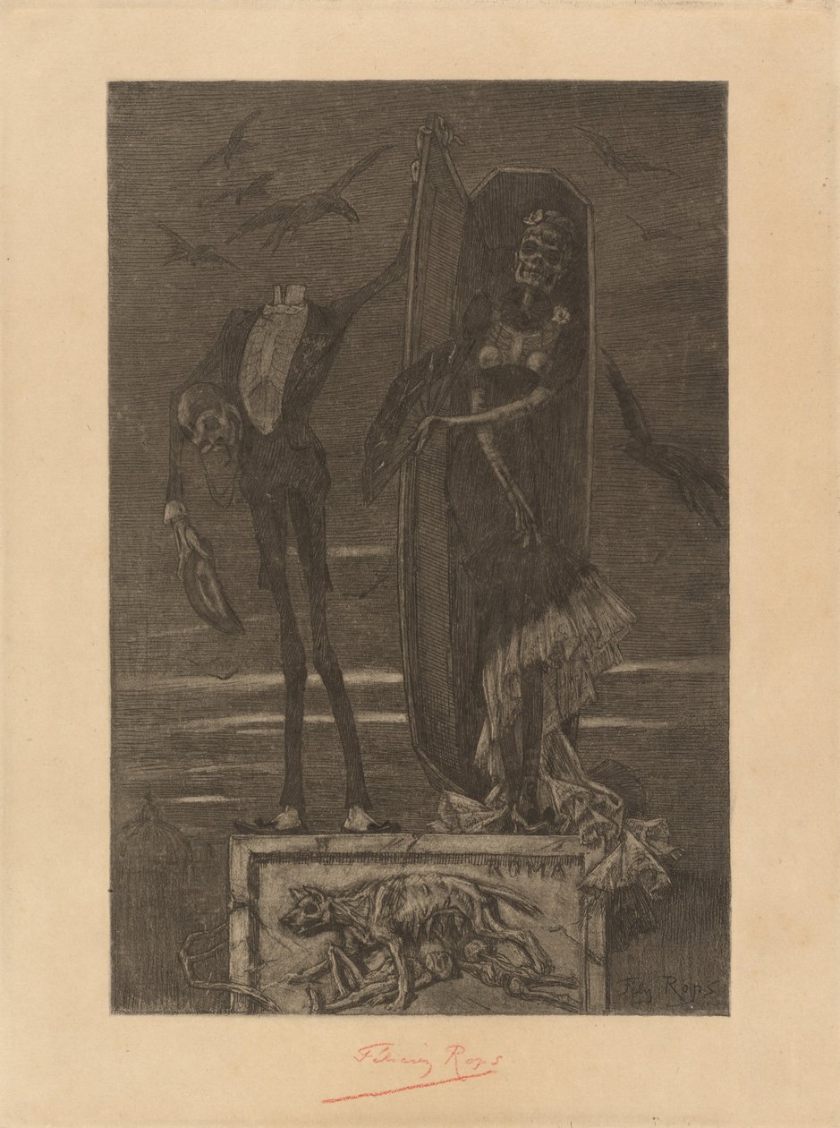 最高の副：口絵、1884年。 作： フェリシアン・ロップス