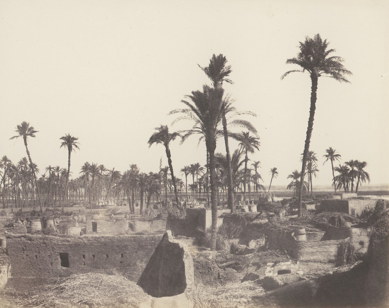 Abaziz、アラブの村の内部、1851-52 年、1853-54 年に印刷。 作： フェリックス・テイナード