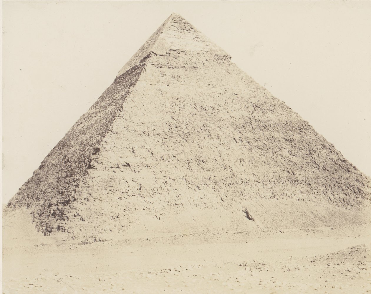 メンフィスのジゼのネクロポリス、シェフレンのピラミッド、1851-52年、1853-54年に印刷。 作： フェリックス・テイナード