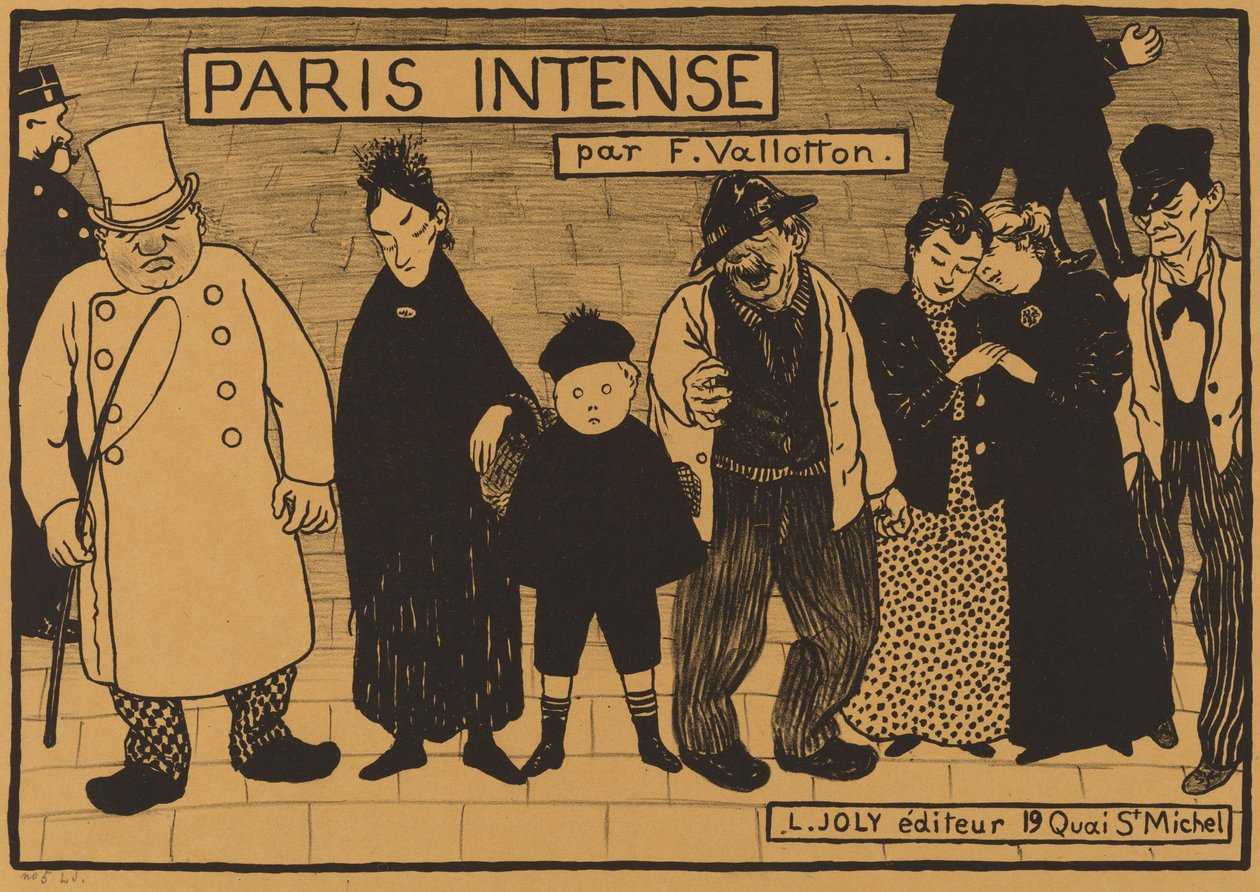 「パリ・インテンス」より口絵 作： フェリックス・ヴァロットン