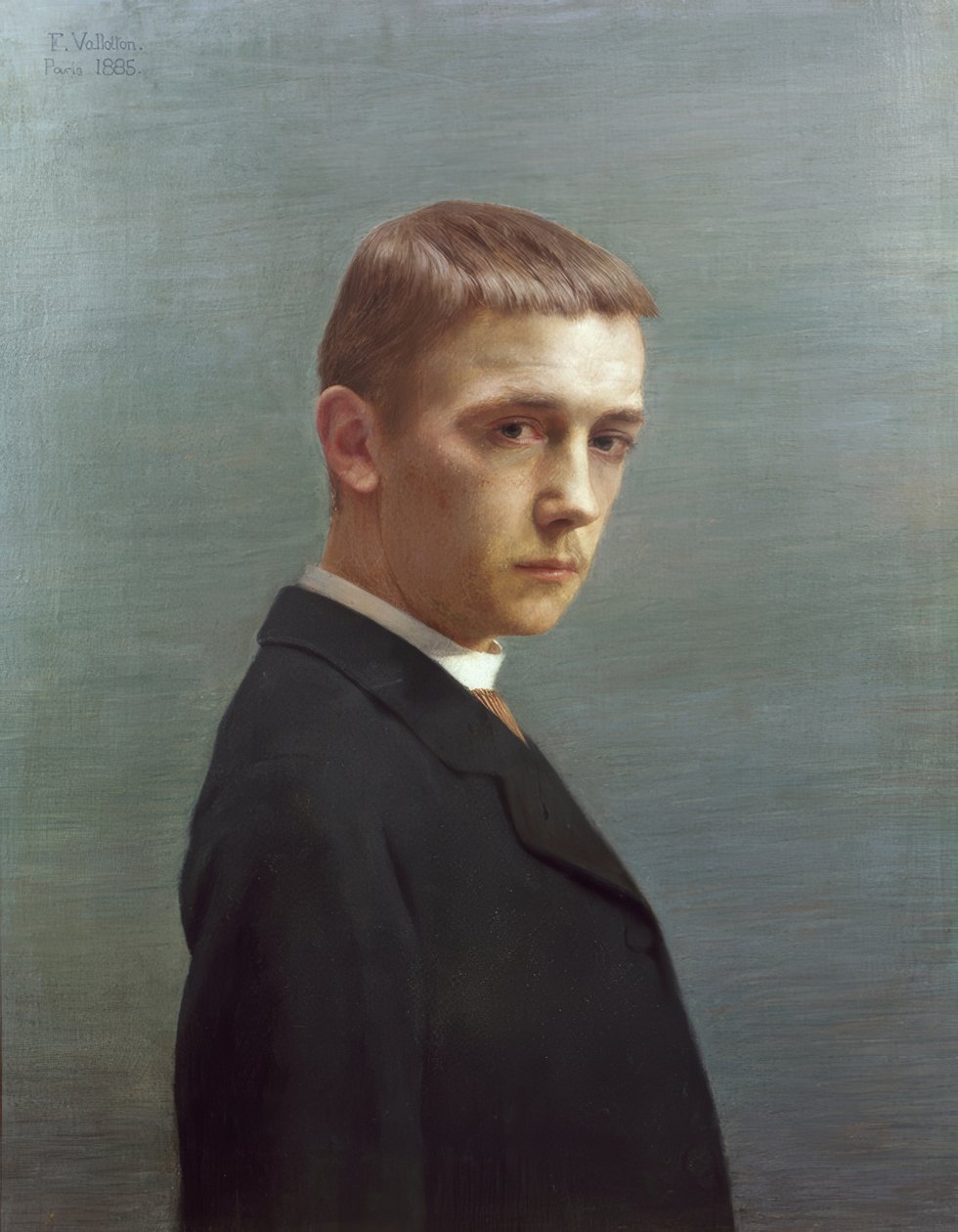 20歳の時のフェリックス・ヴァロットンの自画像 作： フェリックス・ヴァロットン