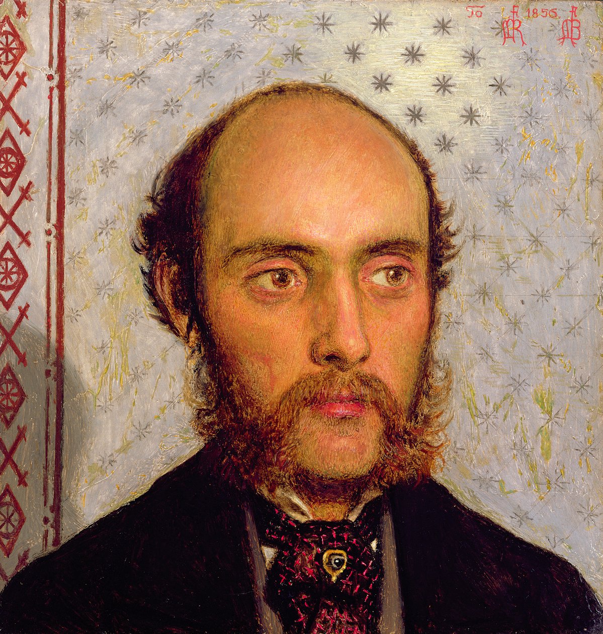 ランプライトによるウィリアム・マイケル・ロセッティ（1829-1919）の肖像、1856年（パネル） 作： フォードマドックスブラウン