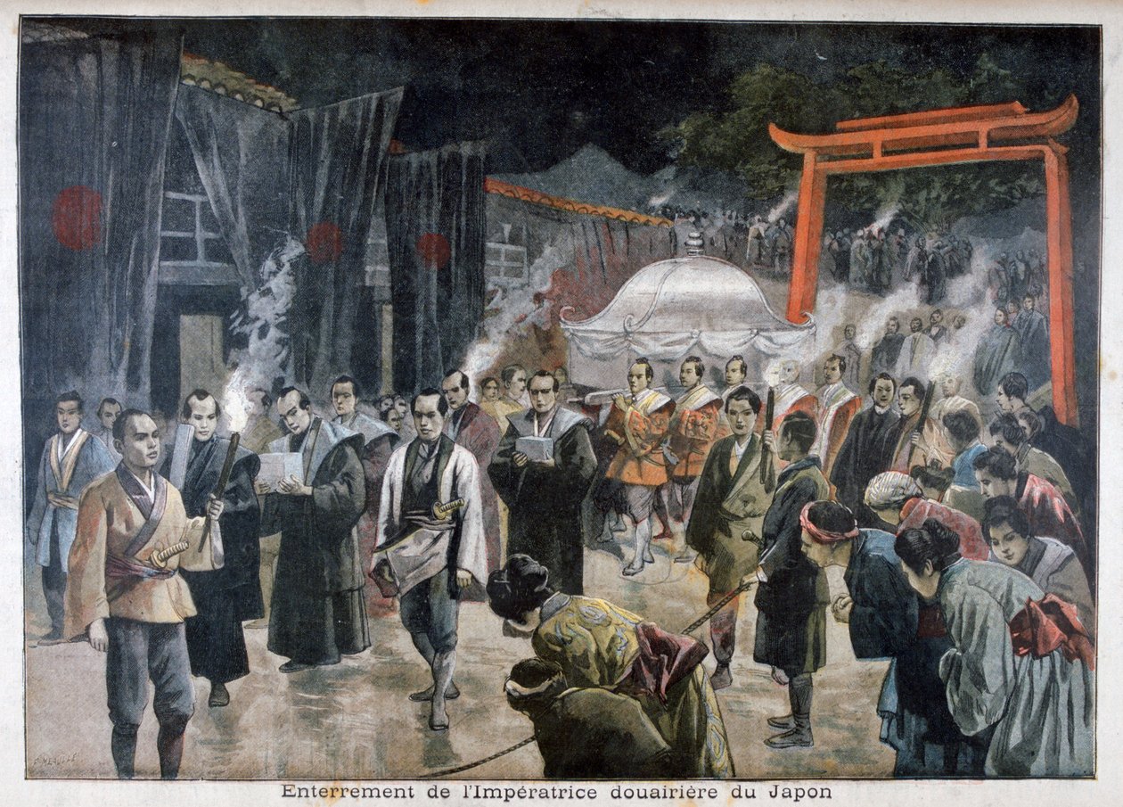 日本の皇太后の葬式、1897 作： フォルトゥネ・メオル