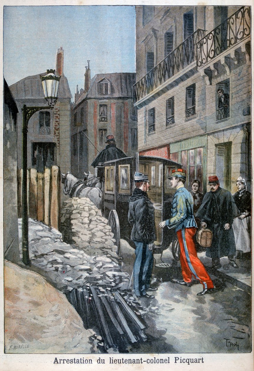 中佐ピクカルト中尉の逮捕、1898年 作： フォルトゥネ・メオル
