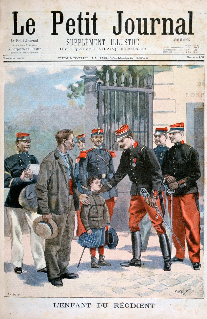 連隊の子供、1898 作： フォルトゥネ・メオル