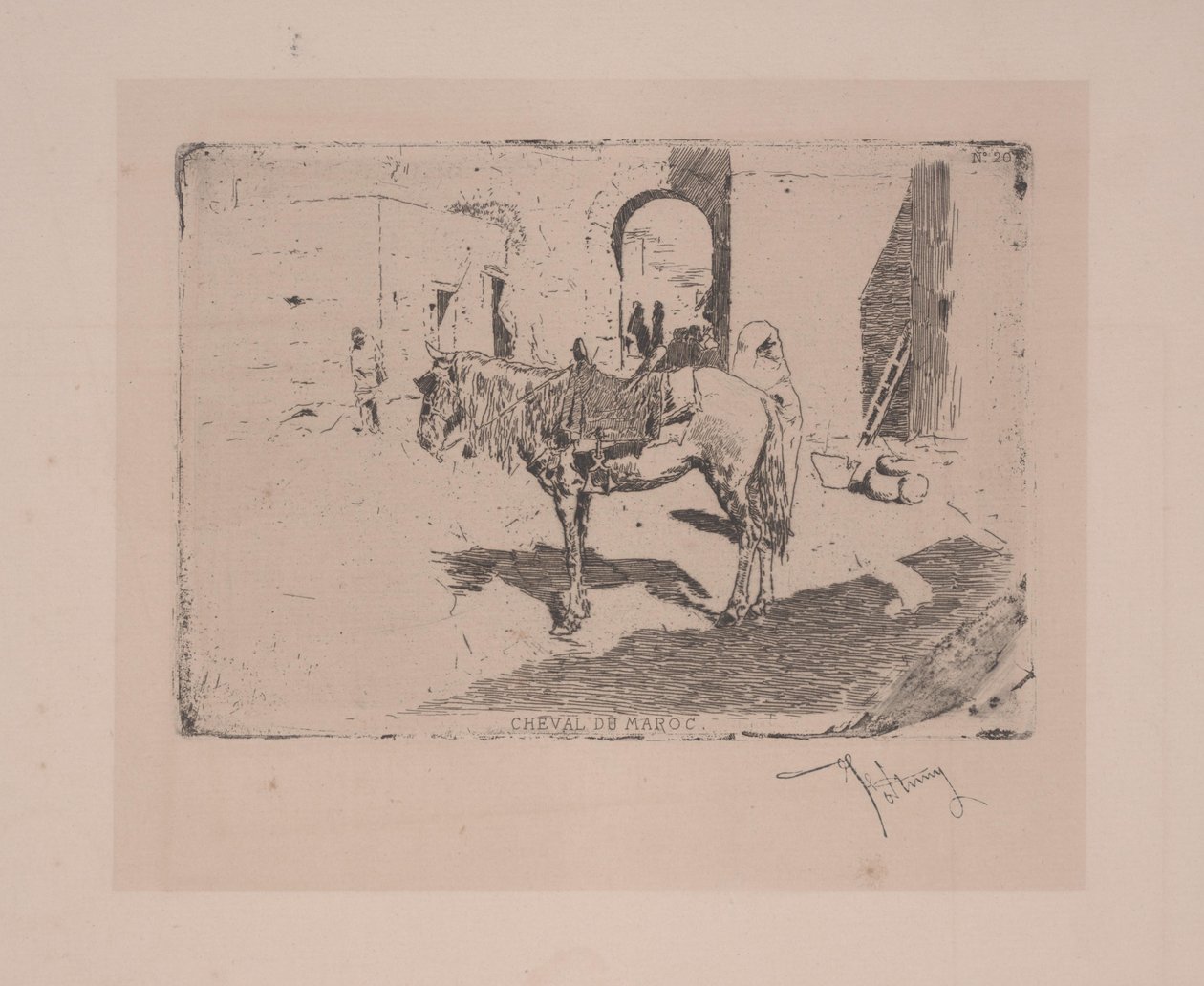 モロッコの馬 作： Fortuny yCarbó