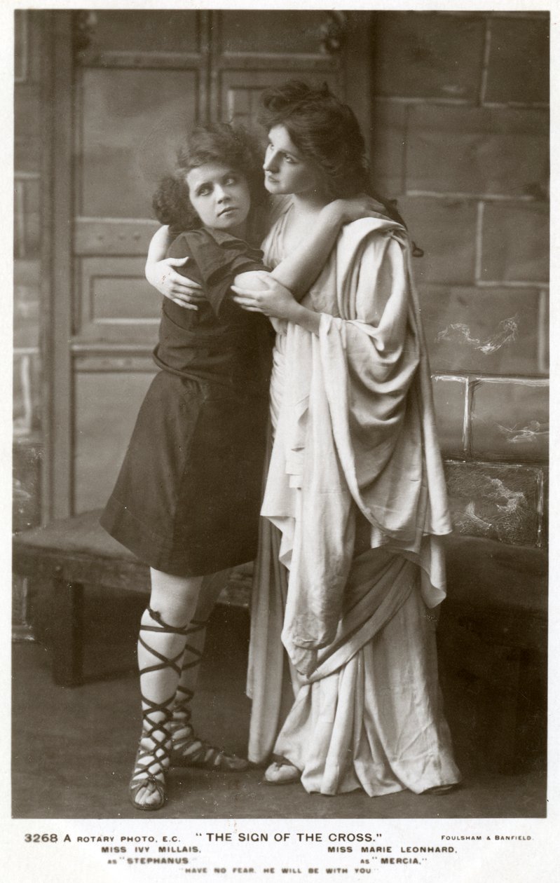 アイビーミレーとマリーレオンハルト、女優、c1900年代。 作： ファウルシャムとバンフィールド
