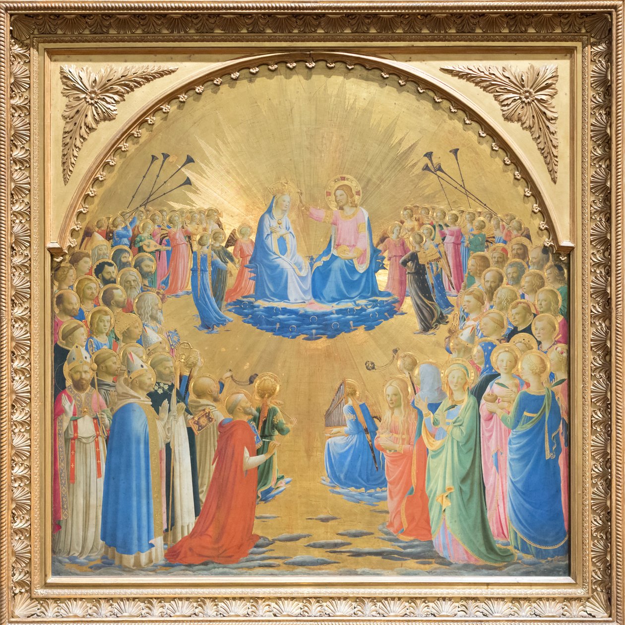 天使と聖人による聖母の栄光 作： フラ (c.1387-1455) アンジェリコ