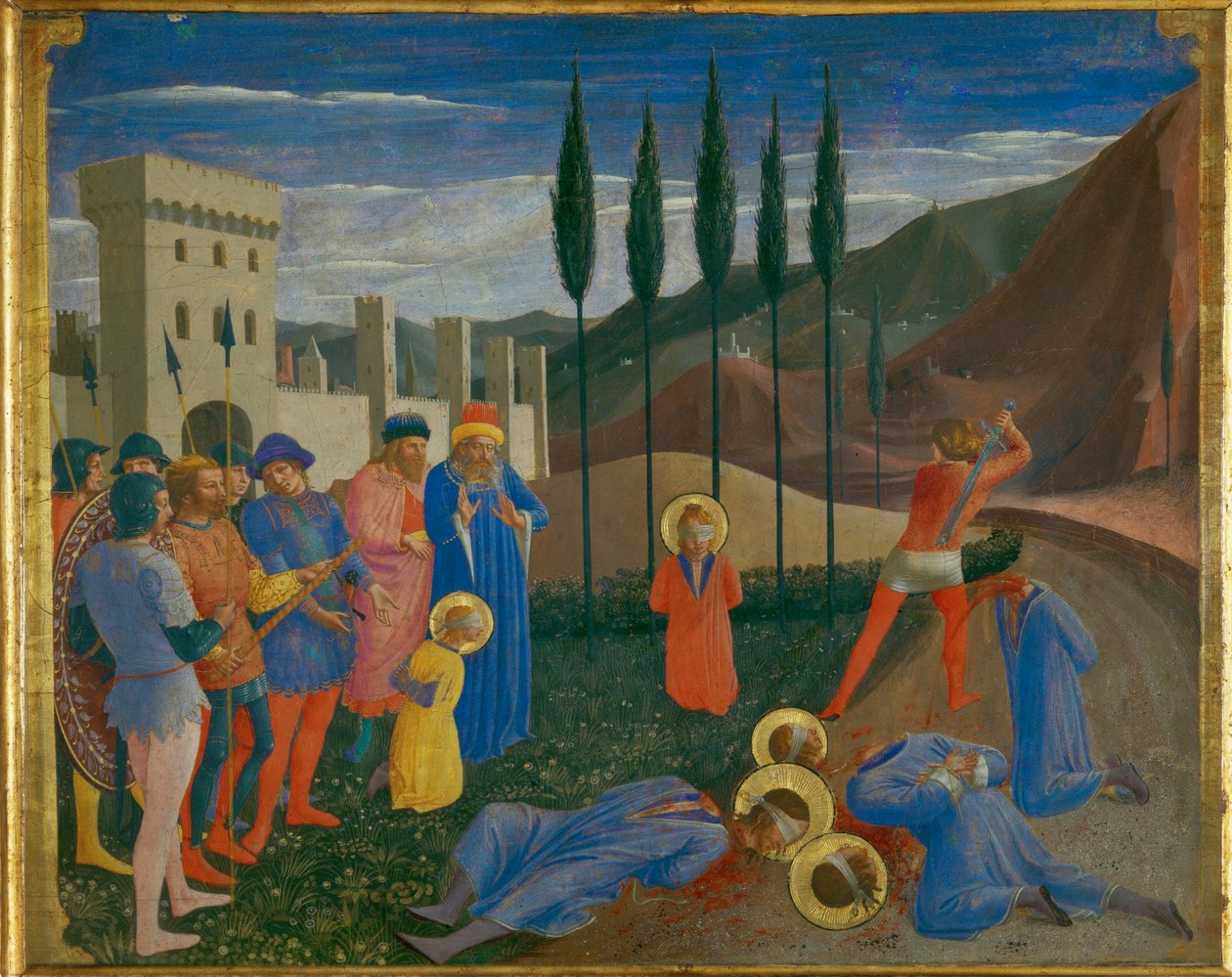 Le martyre de saints Cosme et Damien - 聖コスマスとダミアンの殉教 ... 作： フラ (c.1387-1455) アンジェリコ