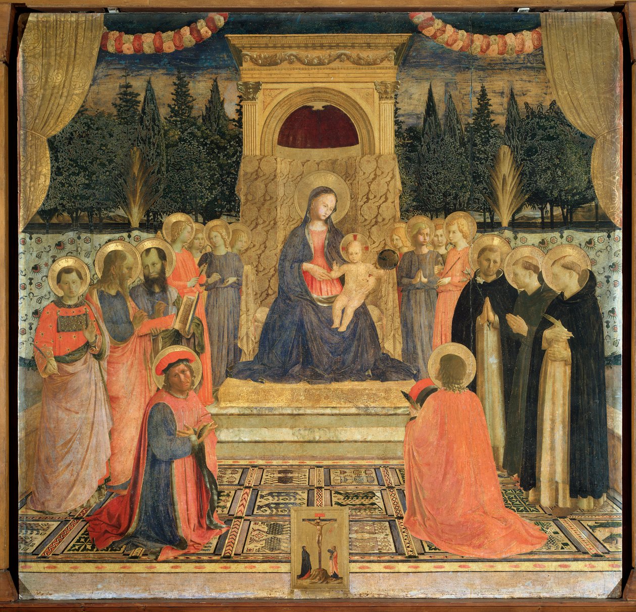 サン・マルコの祭壇画 1438-1440年頃 （パネルにテンペラ 作： フラアンジェリコ