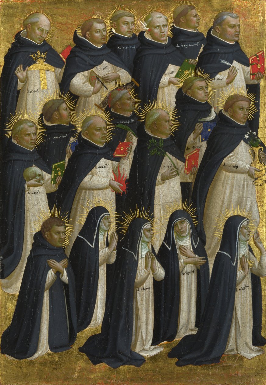 フィエゾレサンドメニコ祭壇画のドミニカの祝福されたパネルc。 1423-1424 作： フラジョヴァンニアンジェリコダフィエゾレ