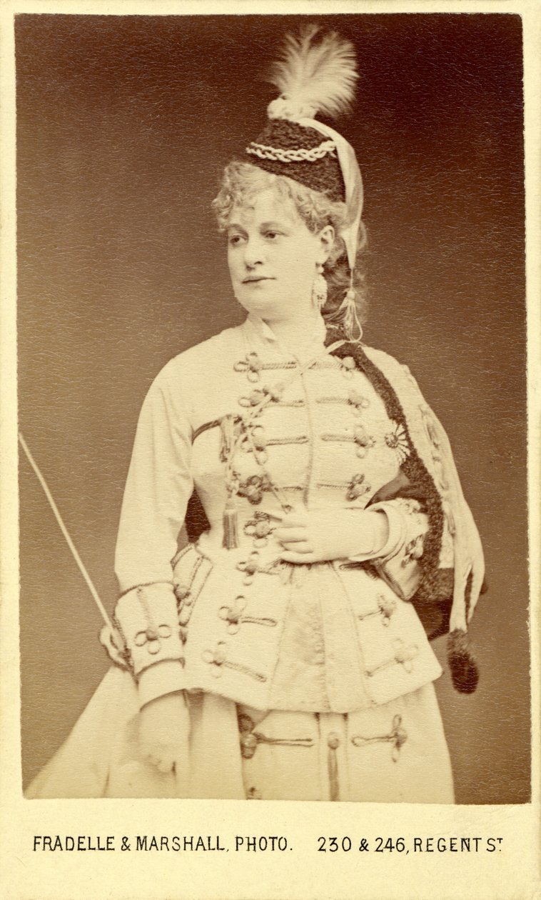 Offenbachin "La Grande-Duchesse de Gérolstein" (oopperabouffe) Emily Soldenen kanssa, joka näytteli vuoden 1867 Lontoon tuotannossa (Covent Garden) 作： フレーデル＆マーシャル