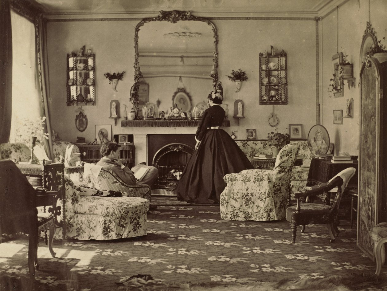 部屋のインテリア、c。 1862年。 作： フランシス・ジョスリン