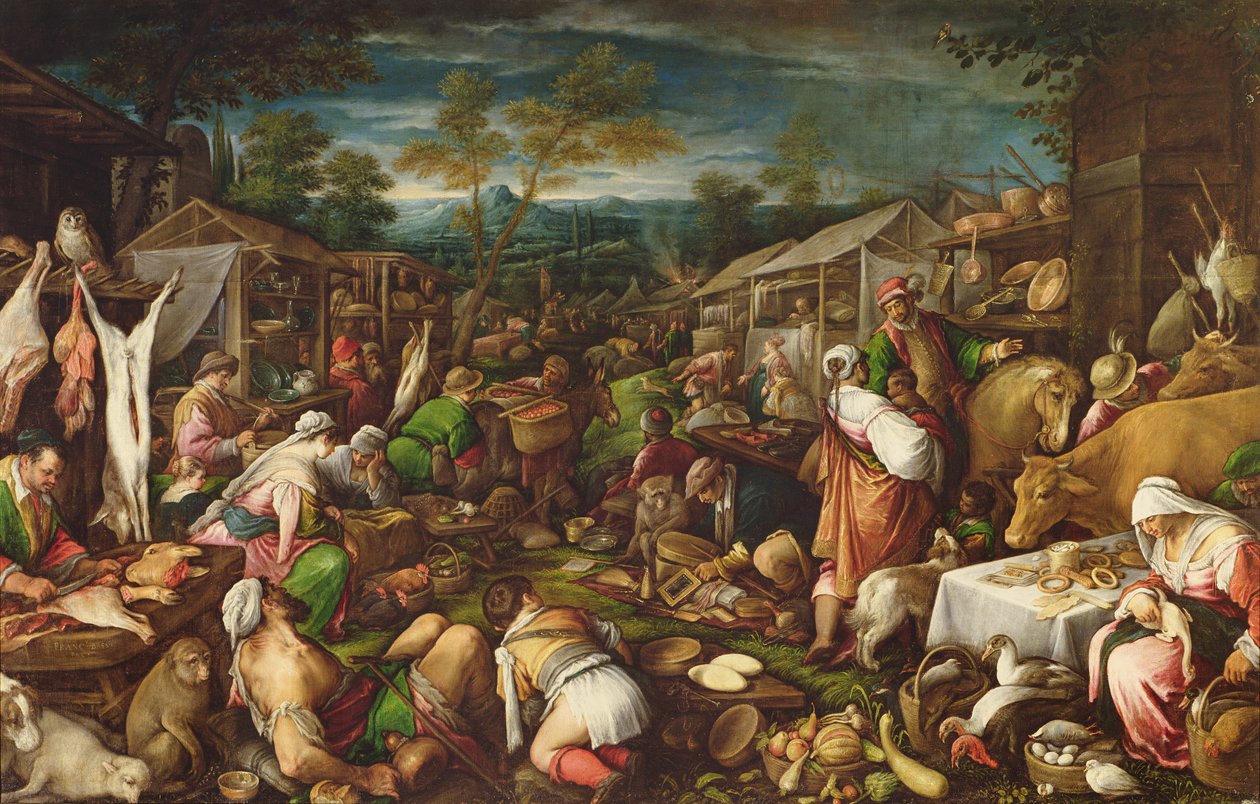 年次フェア、1580-85、 作： フランチェスコ・バッサーノ