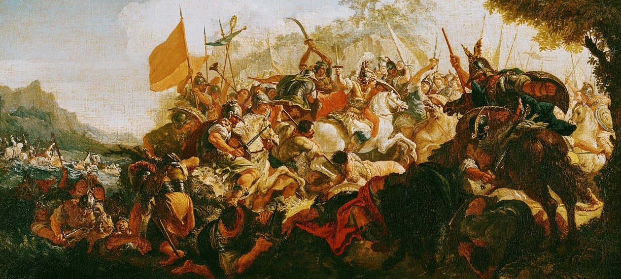 紀元前334年5月のグラニクスの戦い 作： フランチェスコ・フォンテバッソ