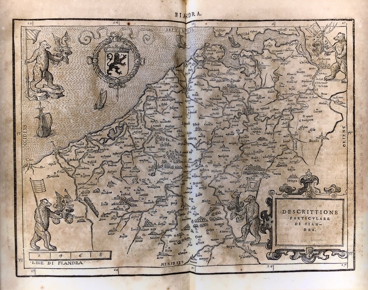 フランダースの地図が公開されました 作： フランチェスコ・ギッチャルディーニ
