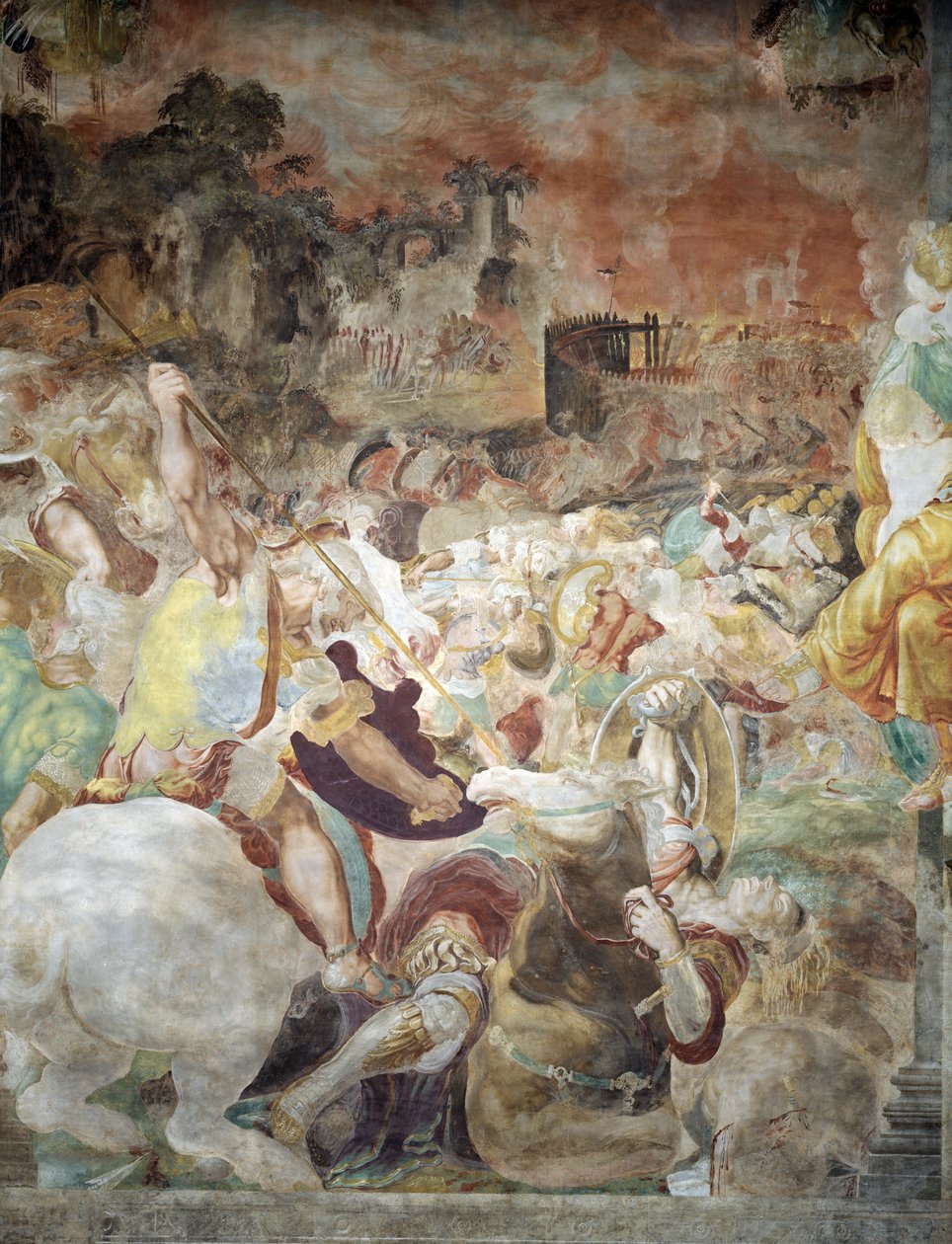 ヴォルシのルート、サラデウディエンツァ、1545年 作： フランチェスコ・デ・ロッシ・サルヴィアーティ・チェッキーノ