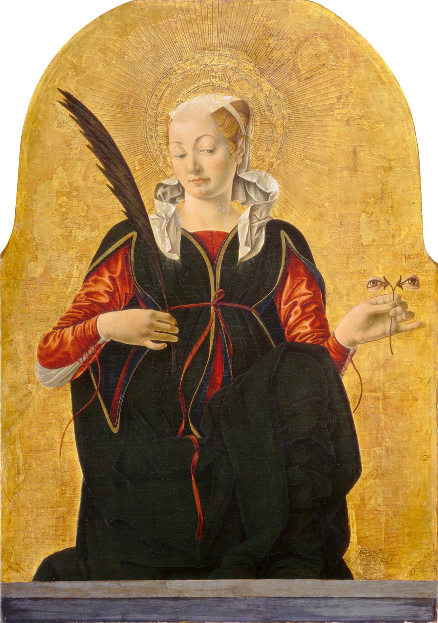 セントルーシー、c。 1473- 74（パネル上のテンペラ） 作： フランチェスコ・デル・コッサ