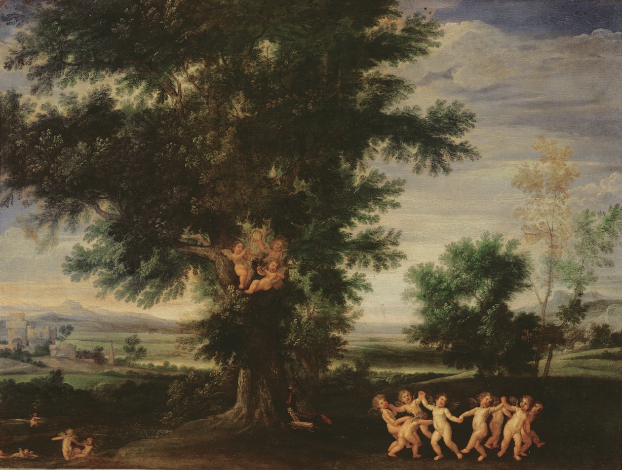 キューピッドのダンス、1630年 作： フランチェスコ・アルバーニ