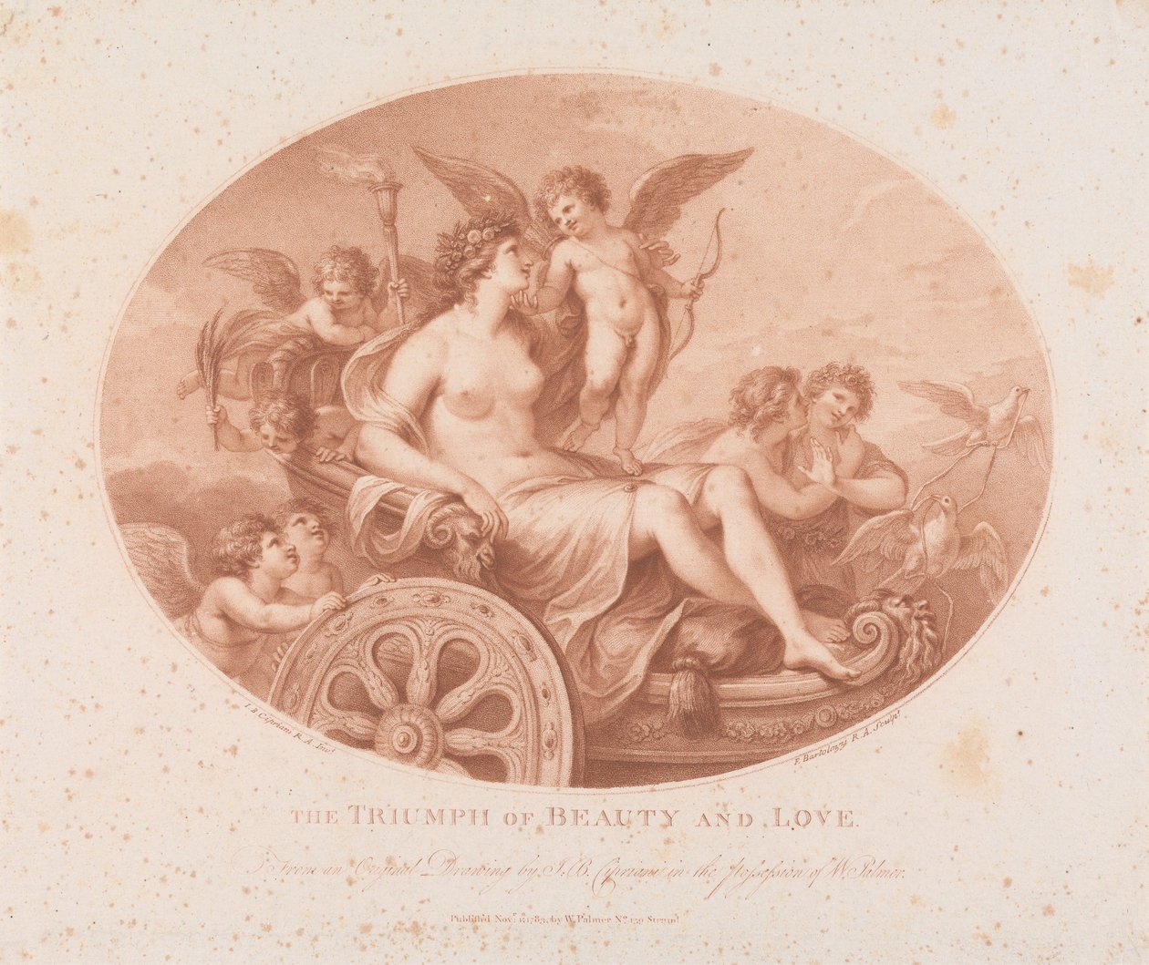 Der Triumph von Schönheit und Liebe 作： フランチェスコ・バルトロッツィ