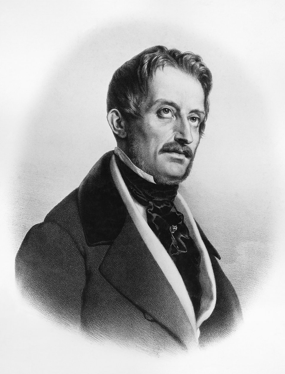 イタリアの作家・政治家マッシモ・タパレッリ・ダゼリオ（1798-1866）の肖像 作： フランチェスコ・ゴニン