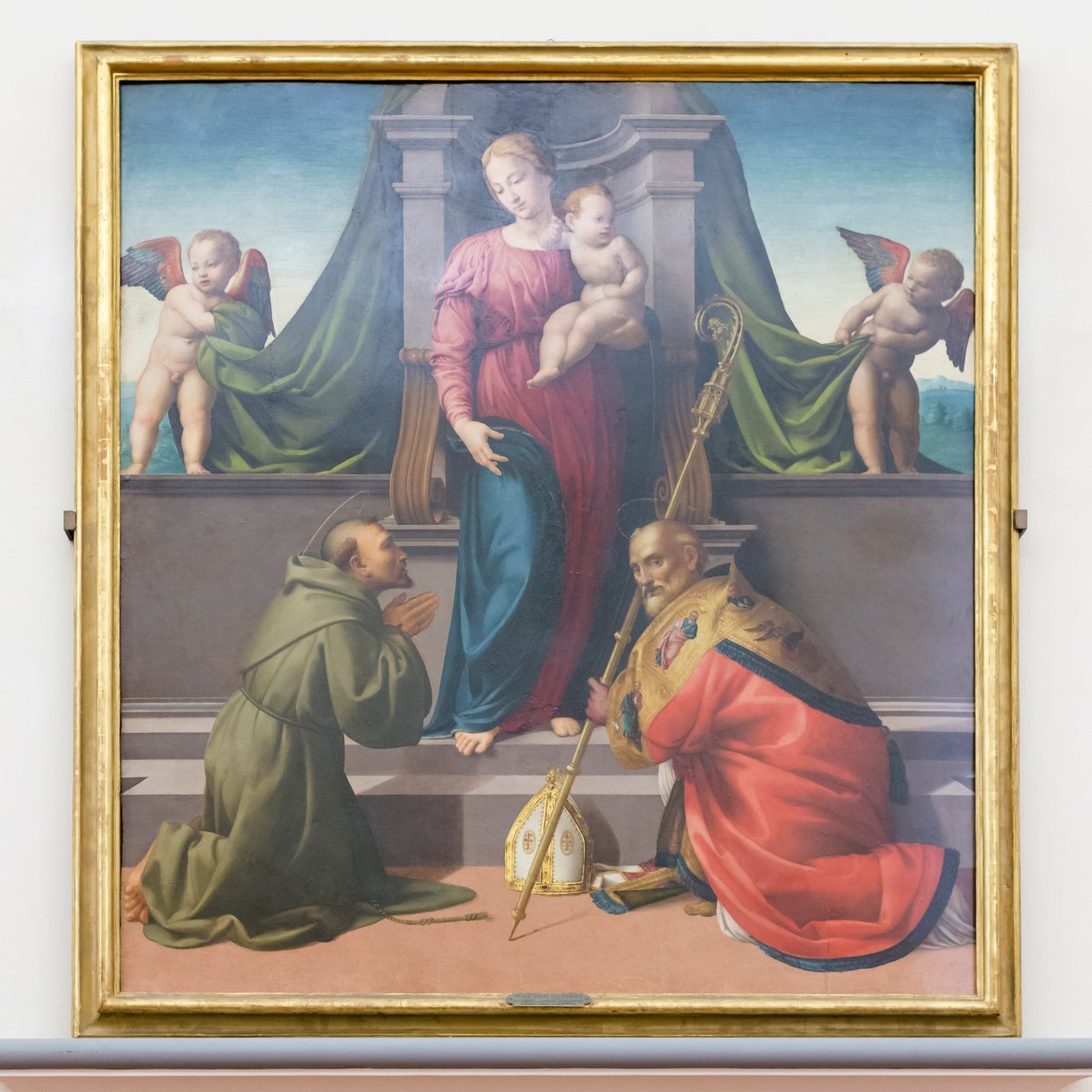 Madonna and Child com São Francisco e Zenobius 作： フランチェスコ・グラナッチ